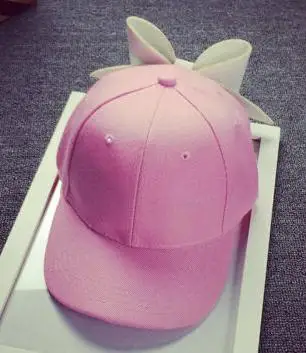 Розовый Новинка унисекс хип хоп хлопок оберточная Стеклопластиковая Snapback шляпа с бантиком летняя кепка с регулировкой размера Регулируемый солнцезащитный головные уборы для мужчин и женщин - Цвет: Розовый