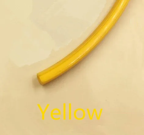 golden yellow2020 10 метров 20 Вт, 30 Вт, 40/50 серий 6 мм/8 мм/10 мм плоское уплотнение для алюминиевый профиль мягкий чехол со слотом/Панель Держатель C-обдирочная машина - Цвет: golden yellow2020