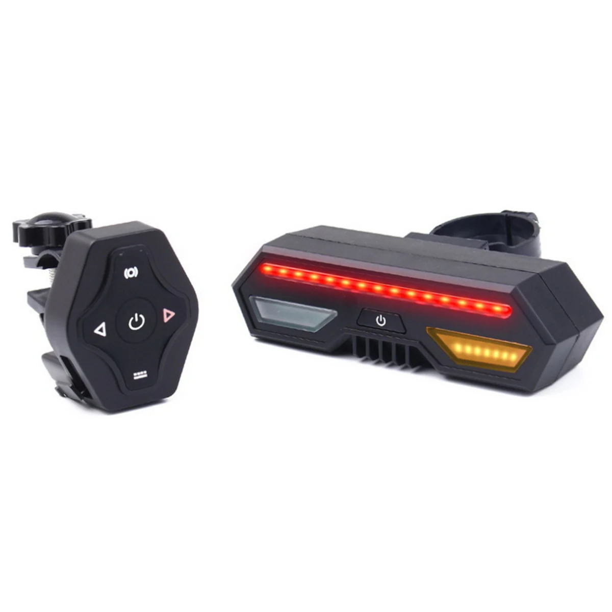 Top Bicycle Bike Rear Tail Laser LED Indicator Lamp Turn Signal Light Wireless USB Rechargeable Cycling Accessories Remote Turn led 4