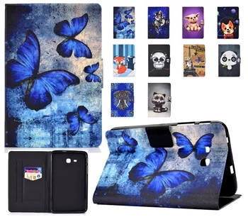 

Cartoon printed Tablet Case for Samsung Galaxy Tab 3 lite 7.0 T110 T111 T113 T116 Funda Cover Flip Protective Stand Tablet Case