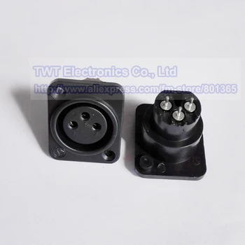

3 Pin XLR Female Jack Panel Mount Microphone DIY , XLR 3-Pin Female Chassis Socket Connector,25Qty,Free Shipping
