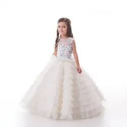 Платья для маленьких девочек на свадьбу, платье для первого причастия для девочек, детские вечерние платья, платье для выпускного вечера 2019