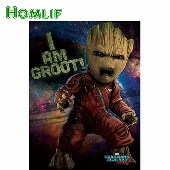 

HOMLIF 5D Diamond Painting guardians galaxy Cross Stitch Rhinestone Needlework Embroidery Mosaic Home Decoration decorative 3d