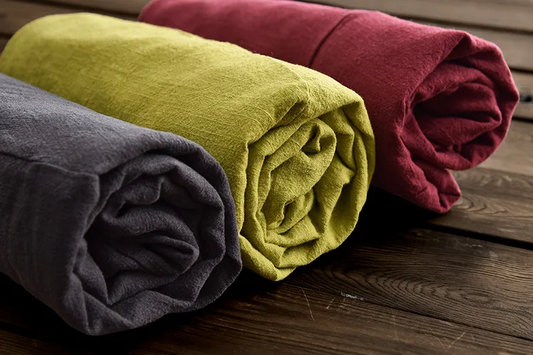 LZJN Baggy Pantalon Women Loose Ankle length Pants Linen Wide Leg Ladies Casual Sand Wash Summer Cool Baggy Trousers with Pocket (11)