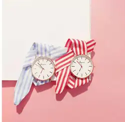 Бренд тренд Лента ткань ремень для женщин Мода 2019 творческий часы для женщин Повседневное часы женская одежда кварцевые