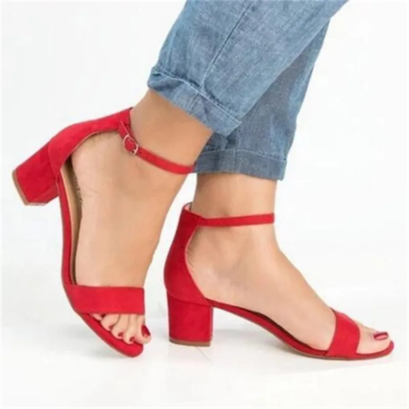 

Puimentiua 2019 Women Ankle Strap Heels Leopard Print Sandals Summer Shoes Women Open Toe Chunky High Heels Dress Sandals Pumps