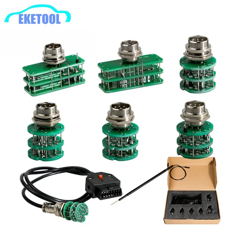 

8pcs/Set Green KTM Gearbox Adapter Works For KTMFlash ECU Programmer OBD2 ECU Gearbox Adapter Supports KTM FLASH ECU Upgrade