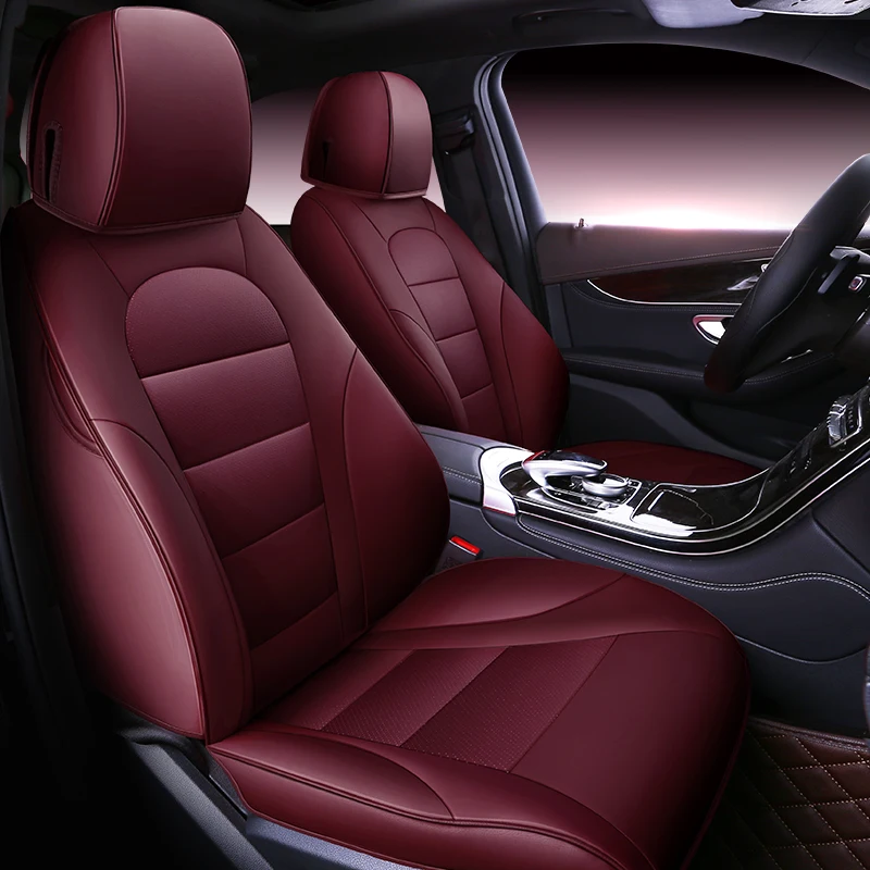 Black and maroon car seat covers discount