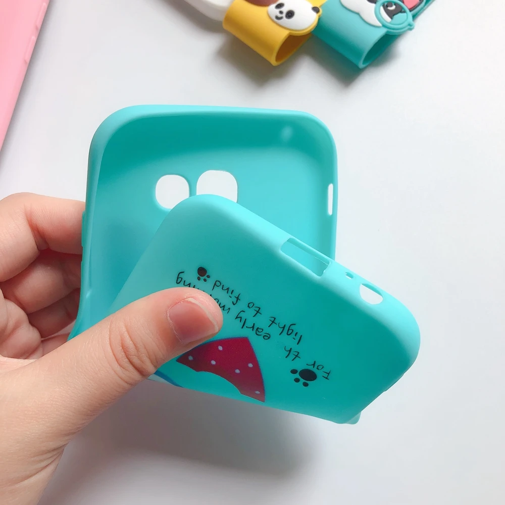 J3 J5 J7 мягкий чехол для Etui Samsung Galaxy 2017 EU 3D Kawaii Ремешок силиконовый 2016