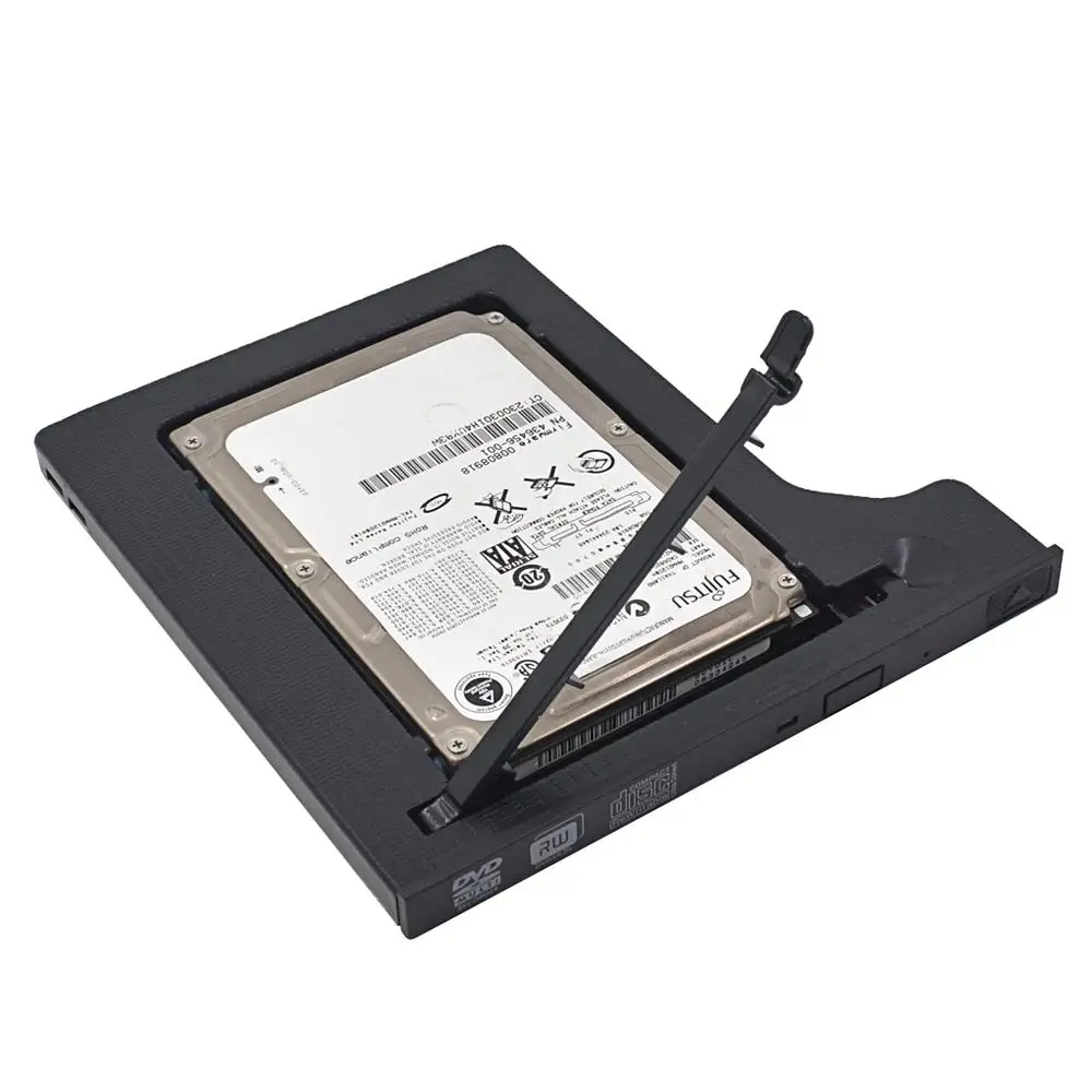 2016 Новинка Универсальный Optibay 2nd HDD Caddy 9,5 мм SATA3.0 адаптер для 2,5 ''SSD CD DVD жесткий диск для HDD корпус CD-ROM