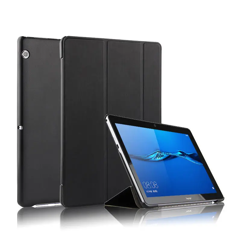 style2 black Чехол для huawei MediaPad T3 10 защитный чехол для планшета для huawei t310 ags-w09 l09 l03 чехол 9,6 дюймов PU защитный кожаный чехол s - Цвет: style2 black