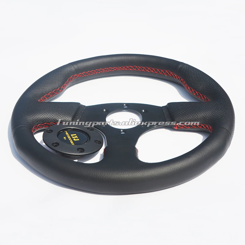 Высококачественное рулевое колесо из натуральной кожи 330 мм плоское игровое рулевое колесо