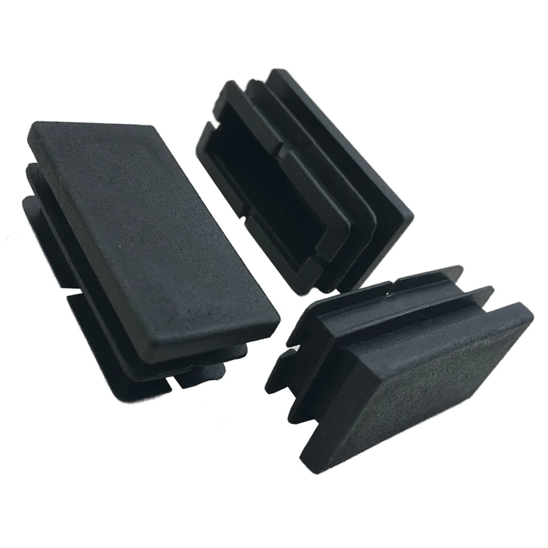 8 шт черные пластиковые прямоугольные заглушки концевые крышки вставки 20 мм x 40 мм