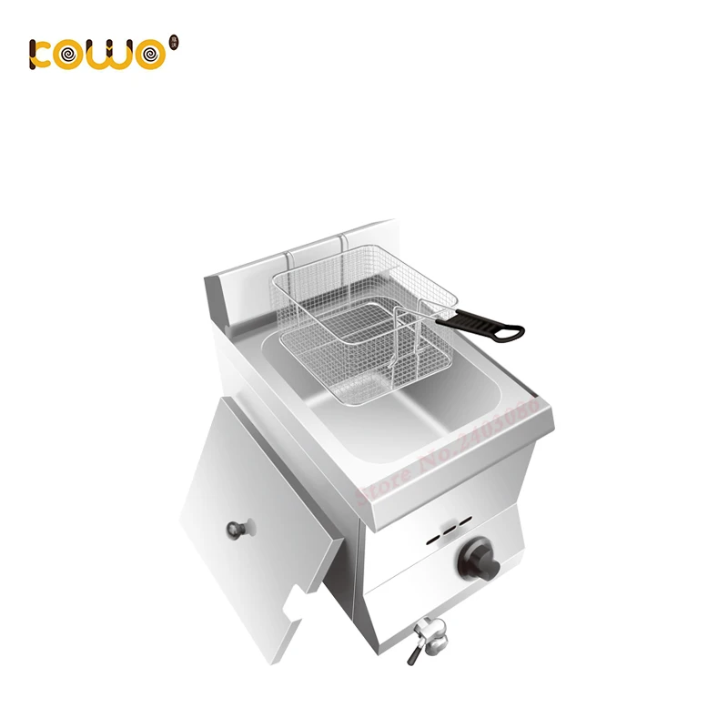 

commercial stainless steel gas deep fryer 5.5L capacity