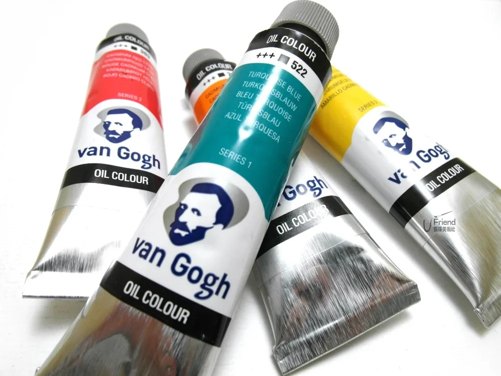 Ван Гог Серия 1 200 мл масляные краски плюс масло пигмент Ван Гог алюминиевая трубка профессиональный для художников мастер