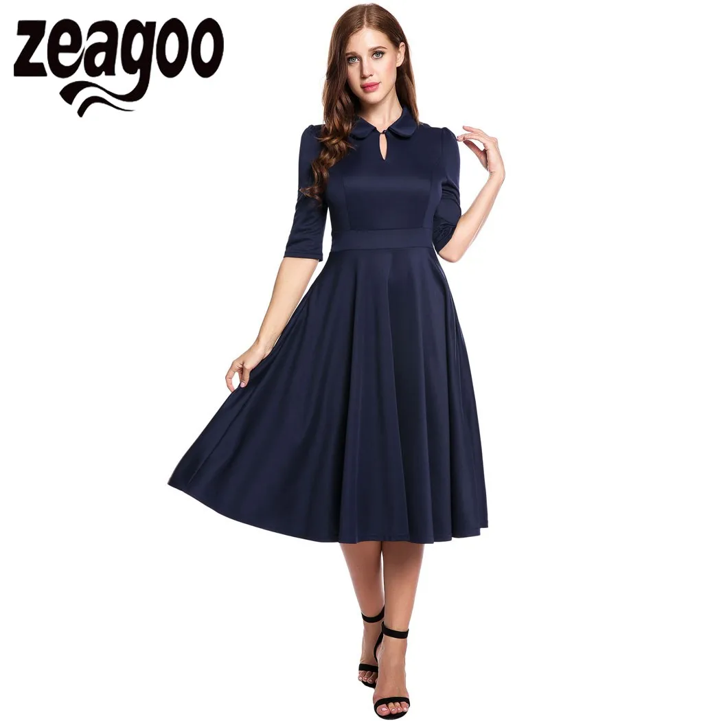 Zeagoo 2017 Elegant Womens Vintage Style Peter Pan