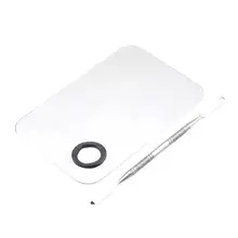 15*10 см Дамская косметическая палитра из нержавеющей стали с шпателем