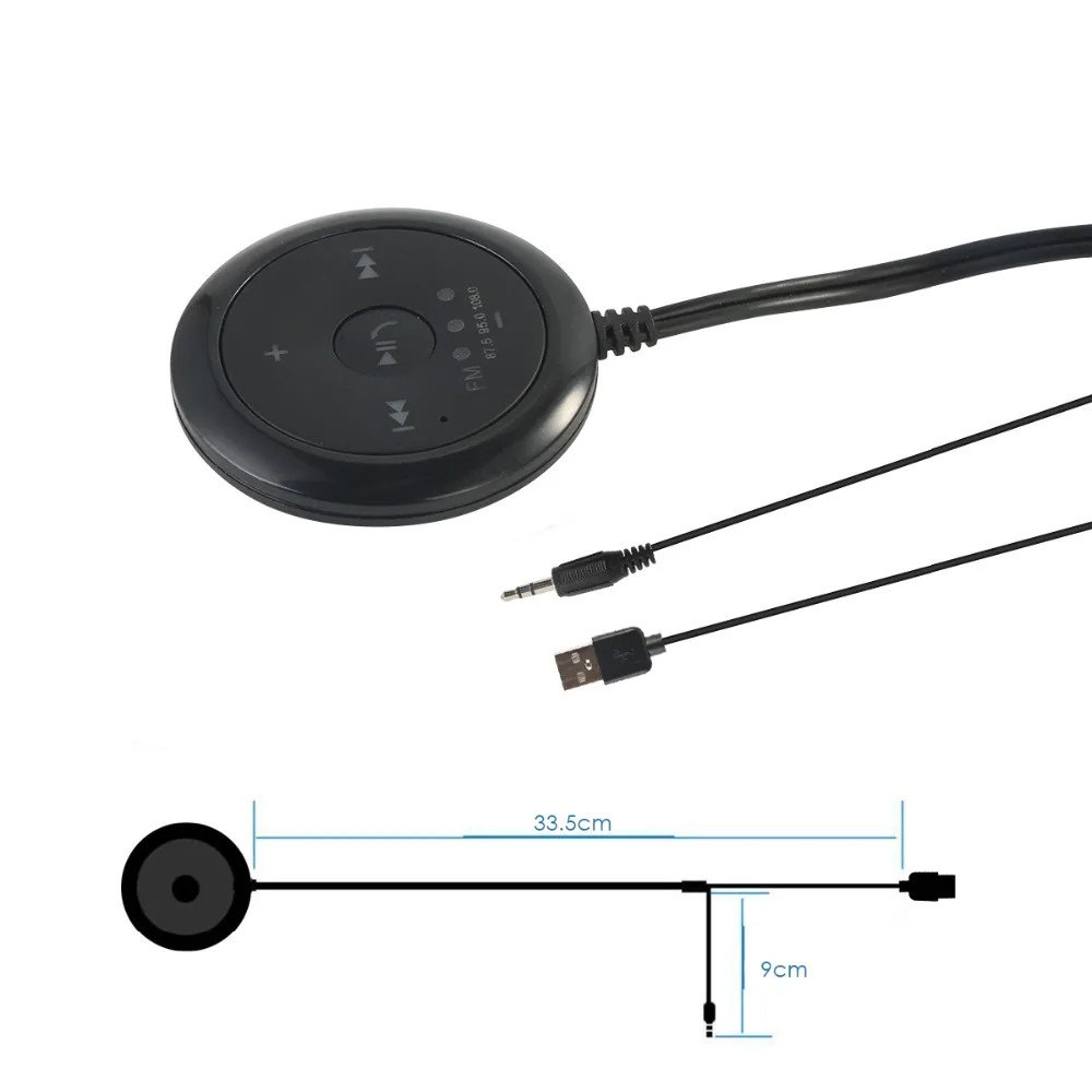 SOONHUA 3,5 мм Автомобильный Bluetooth беспроводной адаптер автомобильный AUX стерео аудио Громкоговоритель Поддержка Bluetooth Hands-Free