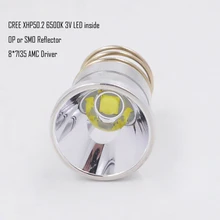 Bombilla LED de 26,5mm XHP50.2 3V, 2600 lúmenes, para Surefire C2 Z2 P60 P61 6P 9P G3 S3 D2 Manta Ray M5 M6 WF-501B antorcha de WF-502B