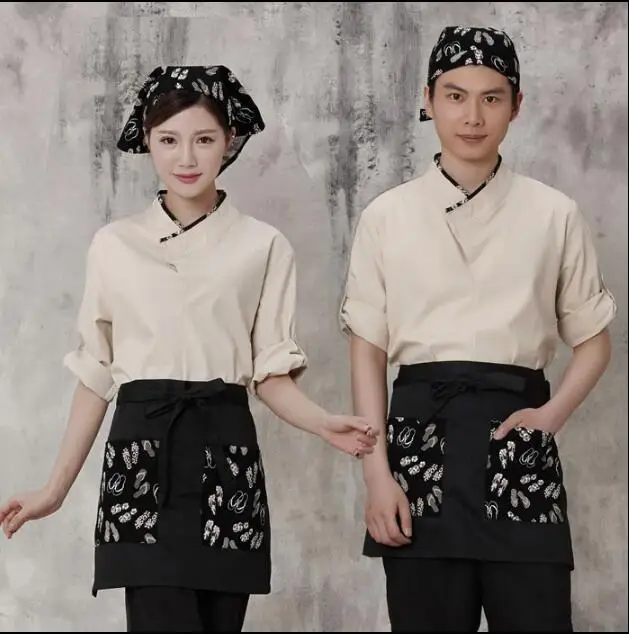 Japanese Kimono Restaurant Waitress Uniform Sushi Chef Uniform Kimono