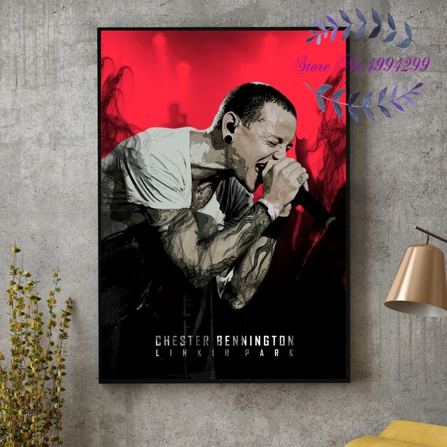

Chester Bennington Rock Music Singer Poster Canvas Art Print Home Decor