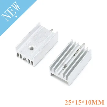 

10pcs Aluminium TO-220 Heatsink TO 220 Heat Sink Transistor Radiator TO220 Cooler Cooling 25*15*10mm 25x15x10mm 25mmx15mmx10mm