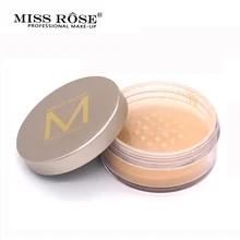 Мисс Роуз макияж ярче длительный порошок матовый лица Loose Powder натуральный питательный отбеливание ярче корректор