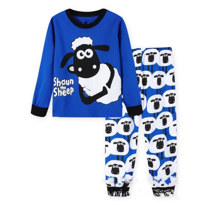 Новинка года; детские пижамы; хлопковая одежда для сна с рисунком; домашняя одежда для мальчиков и девочек; весенне-осенняя одежда для сна; GH016 - Цвет: Color as shown