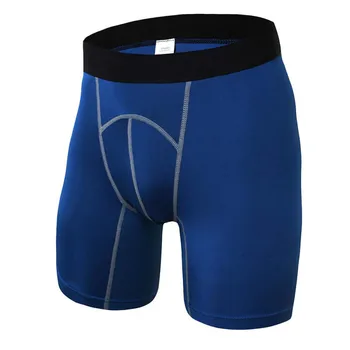 

Patchwork Men's Shorts High Elestic Waist Base Layer Thermal Skin Shorts For Men Workout Compression Hot Shorts 2018 Large Size