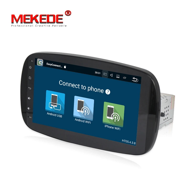 Sale MEKEDE Picture in picture function Octa core Android 8.0 Car tape recorder GPS DVD Player For Mercedes Benz SMART 2015 2016 3