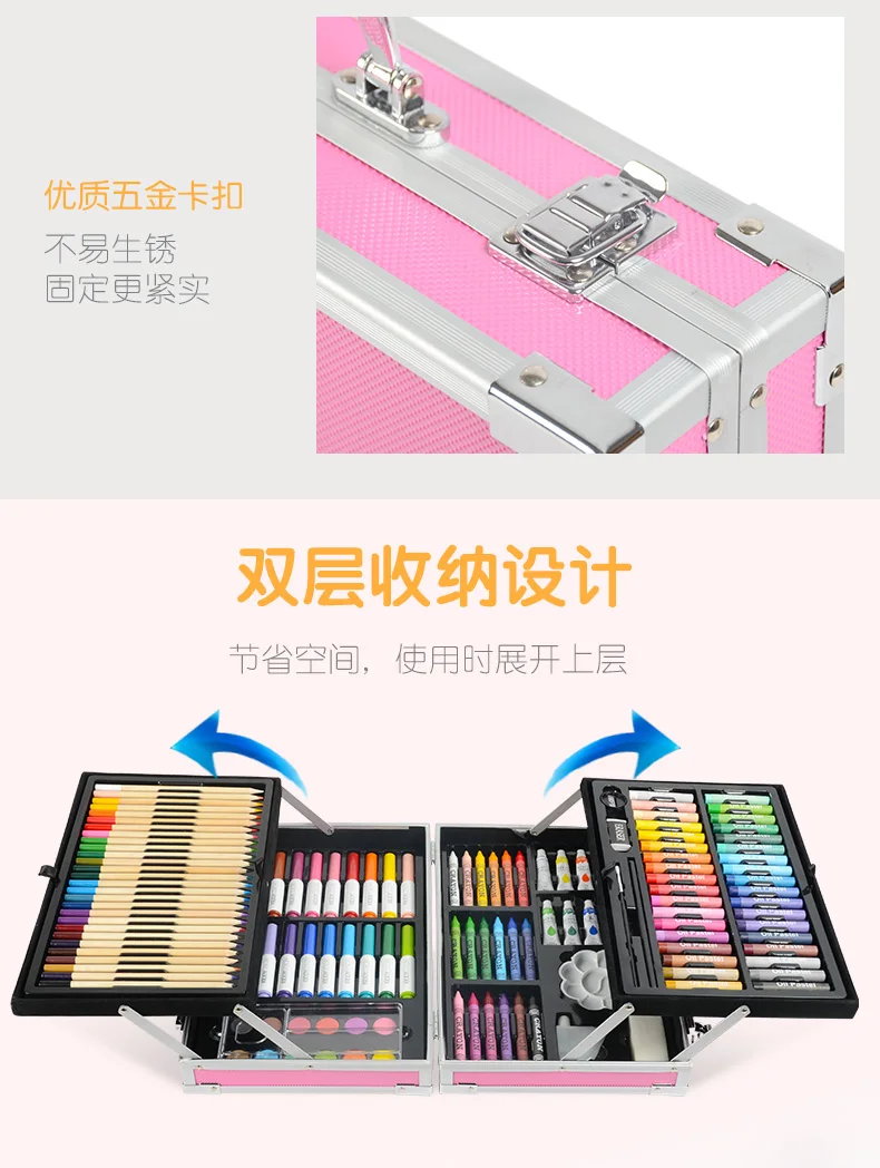 de crayon aquarela, ferramentas de pintura, presentes