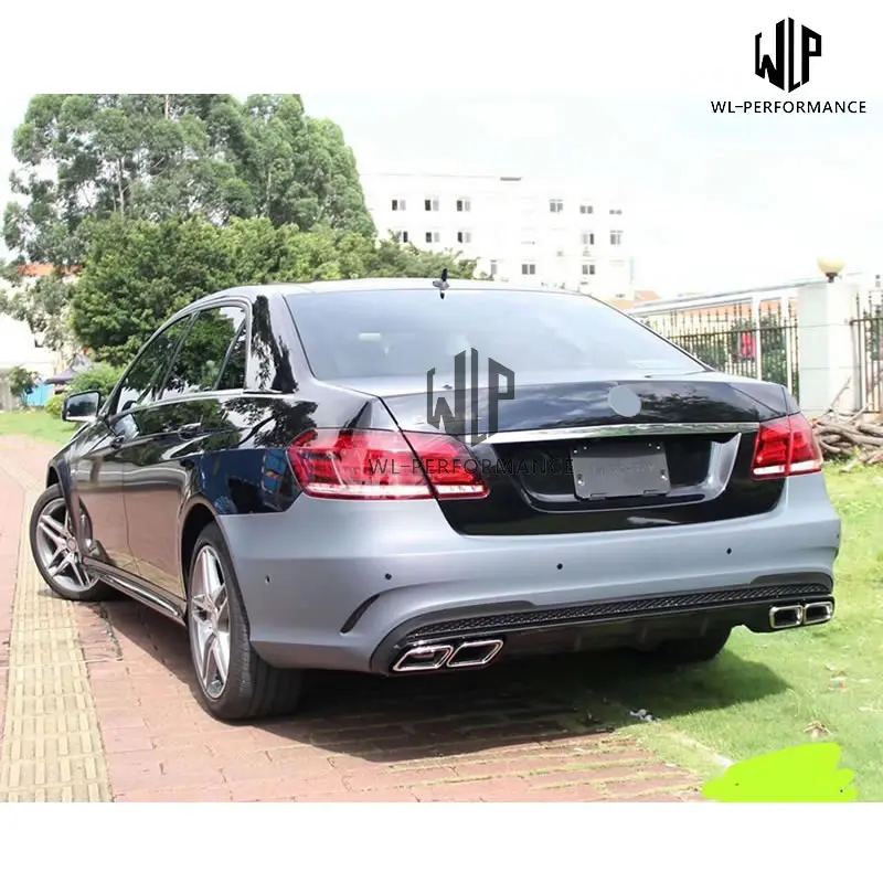 W212 E63 FRP Неокрашенный комплект кузова автомобиля передний бампер задний боковые