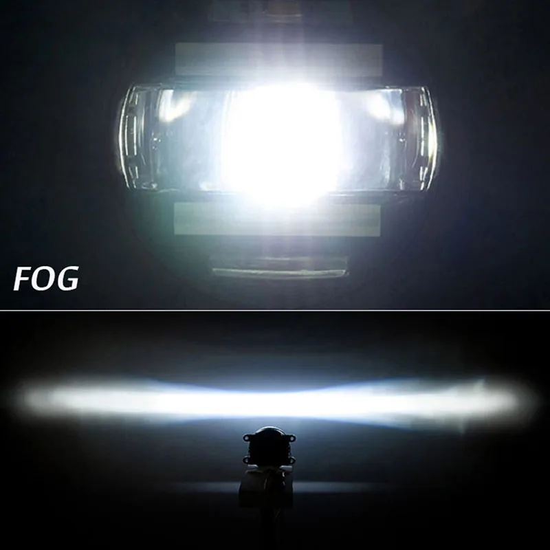 front led replacement fog lamp lights with daytime running light DRL white fog yellow fog amber fog lends 90mm 3.5inch fog Assemblies Assembly for ford honda subaru suzuki mitsubishi renault suzuki foglamp (7)
