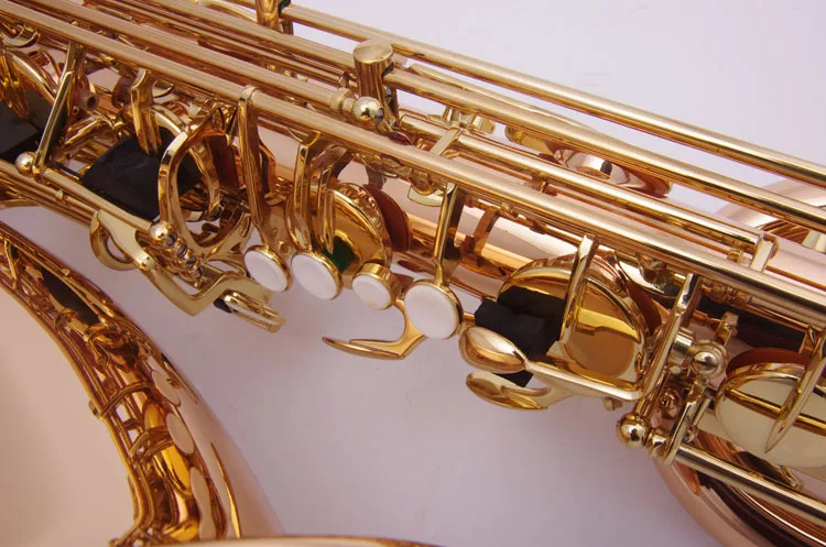 Профессиональный Саксофон Cadeson B-963GB Eb Bariton саксофон латунная трубка золотой лак Saxofone E плоский чехол