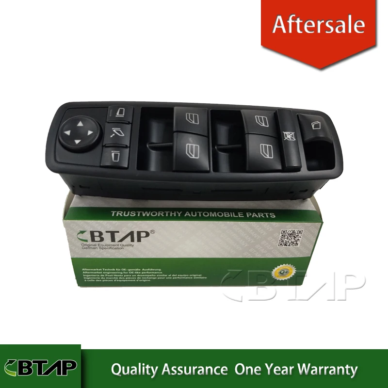 

BTAP Power Window Control Switch For Mercedes GL450 GL350 GL550 R350 R320 W164 W251 2518300590 251 830 05 90 Front Left Black