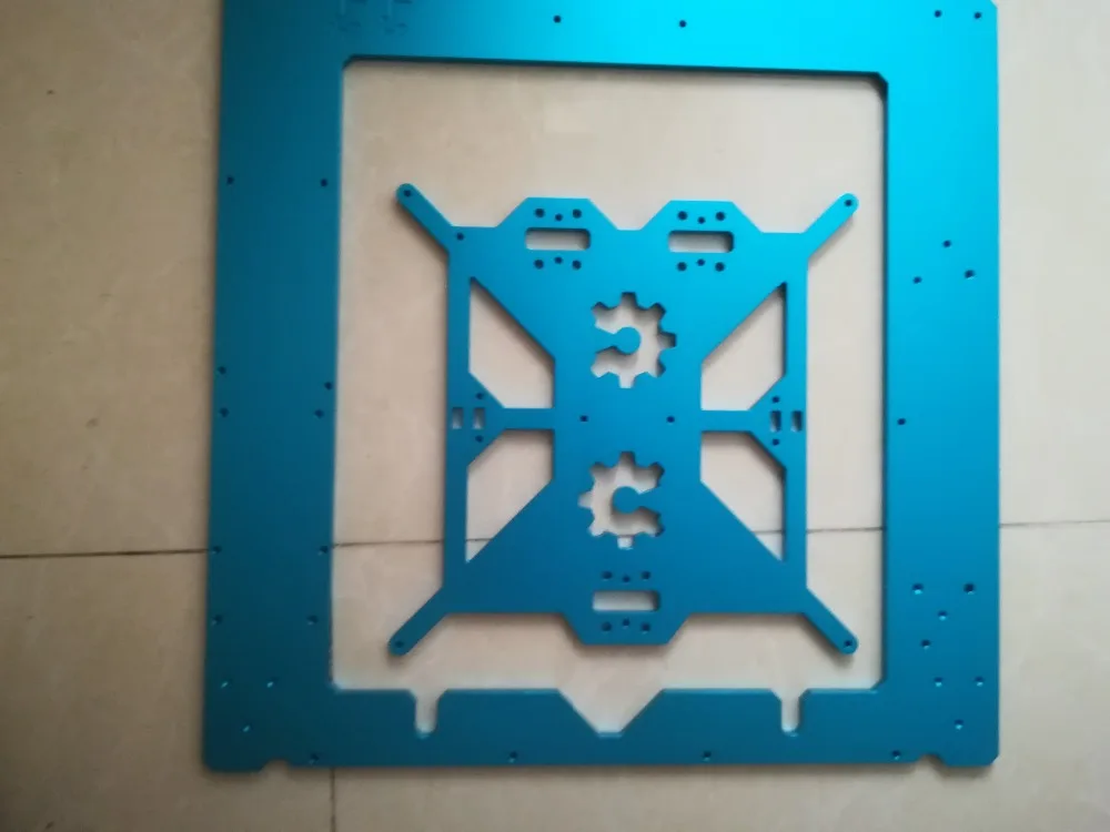 

Funssor Reprap Prusa i3 MK2S Clone aluminum frame case heating bed 6mm thickness black color CNC made