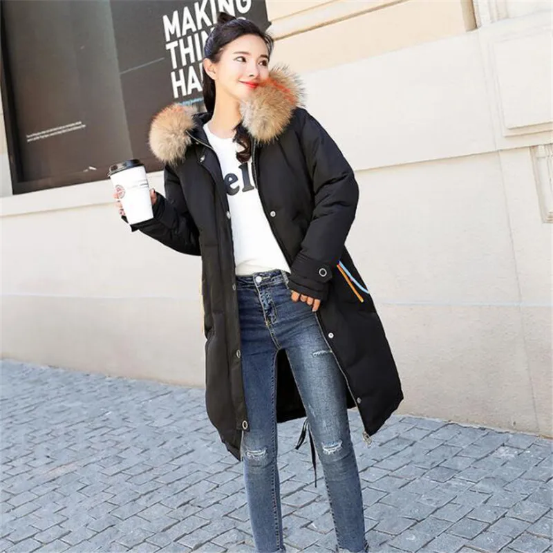 Hiver khaki Creamy Épaississement Manteau Mince Avec Red Parkas 2018 Capuche Col rust Chaud De Fourrure Manteaux Dt0391 Femmes Taille white À Coton Grande black Femme Nouvelle gxRr0gw8q
