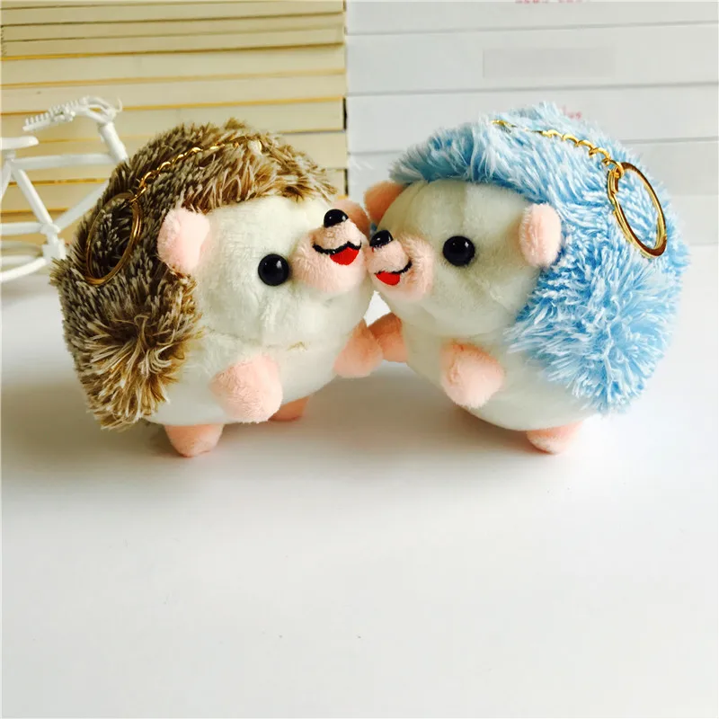 

Lovely Hedgehog Toy Anime Keychain Car Fur Keychain Plush Key Keychains Key Ring Holder Key Pendant for Bag Gifts for Women Girl