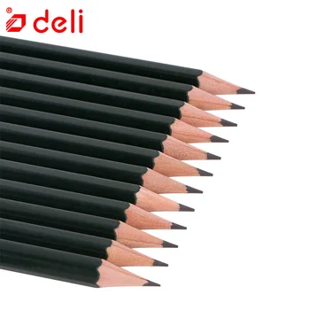

Deli 12Pcs/Set Pencil H Black Color Pencil Set Stationery Items Drawing Sketching Pencils For Artist School Office Supplies
