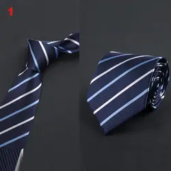 Для мужчин офисные Бизнес Свадьба шеи галстук Англия полосы жаккардовые 8 см широкий галстук-MX8