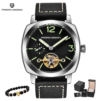 

PAGANI DESIGN 2020 New Luxury Brand Men's Watch Automatic Mechanical High Quality Leather Military Waterproof Watch Reloj Hombre