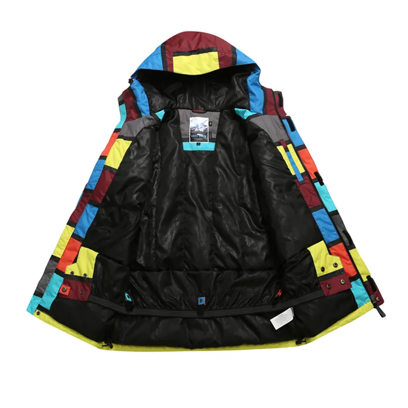 Marca gsou nieve chaqueta de esquí hombres chaqueta de snowboard deporte de invierno 2016 caliente montaña esquí ropa jacke esquí Herren esqui