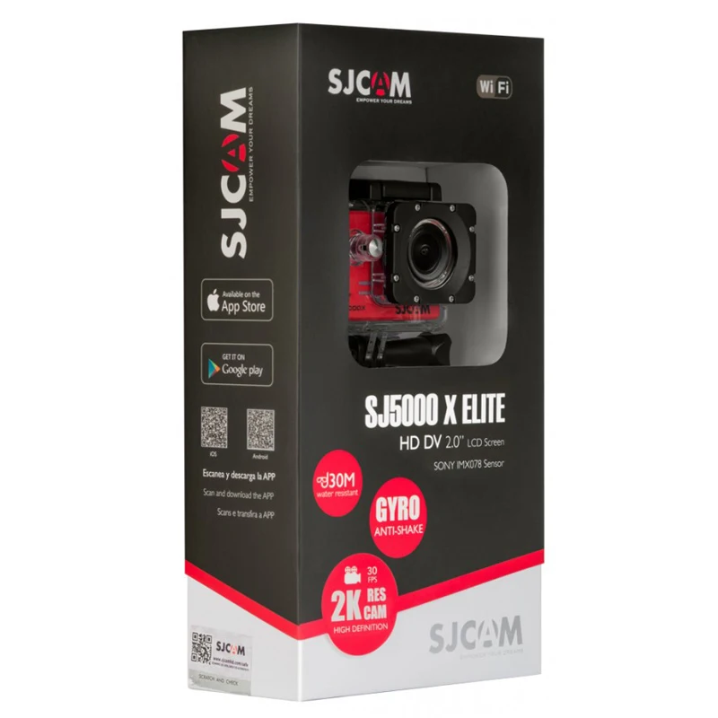 Оригинальная Экшн-камера SJCAM SJ5000X Elite, WiFi, 4 K, 24fps, 2 K, 30fps, Gyro Sports DV 2,0 lcd NTK96660, водонепроницаемая Спортивная DV