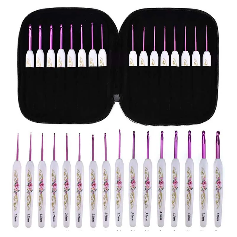 16pcs-set-Aluminium-Crochet-Hooks-Needles-Knit-Weave-Craft-Yarn-Knitting-Tools-With-Storage-Bag-Home