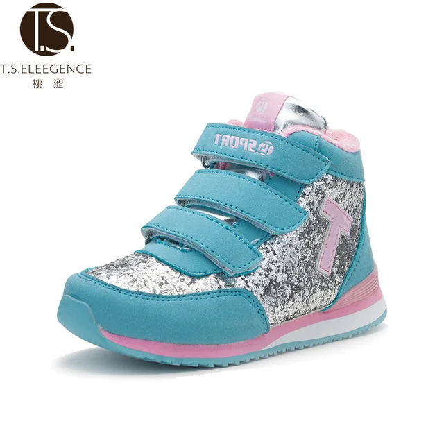 T.S. kids shoes brands Comfortable children casual Glitter Sport