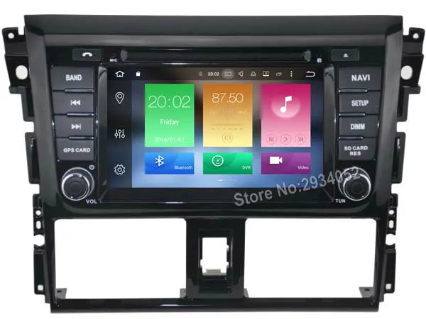 Flash Deal FOR TOYOTA YARIS 2014 Android 8.0 Car DVD player Octa-Core(8Core) 4G RAM 1080P 32GB ROM WIFI gps head device unit stereo 14