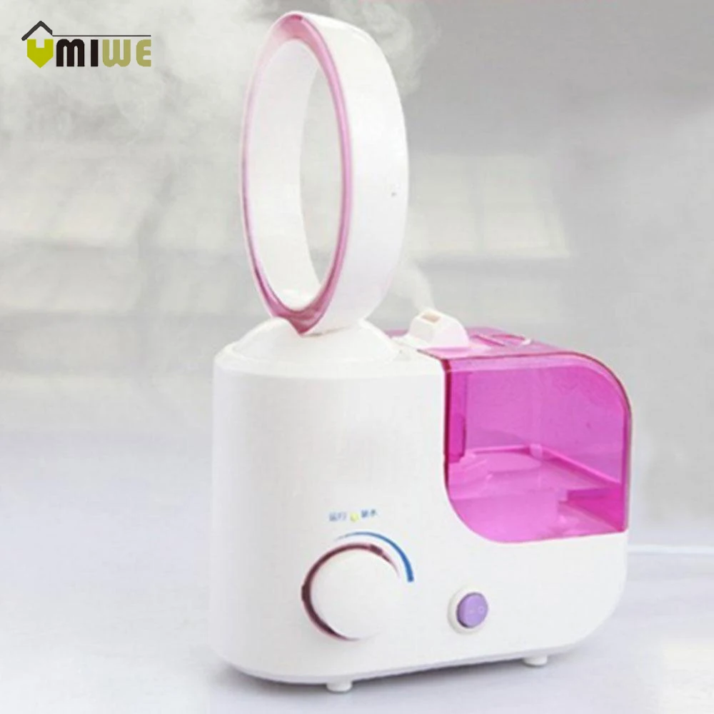 

2 in1 Electronic Humidifier Fog Wind Air Humidifier Ultrasonic Mist Maker Fogger Aroma Diffuser No Leaf Air Conditioner Desk Fan