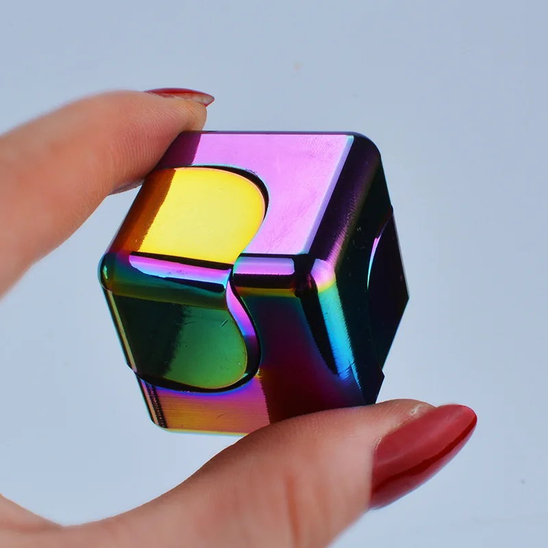 

Stress Relief Cube Hot Spinner Cube EDC Cuber Mini Square Finger Spinner Toys For Autism&ADHD Puzzle Gift For Adult