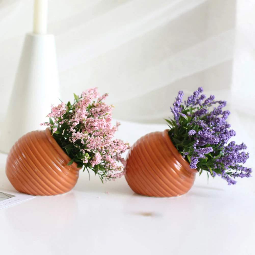 Romantic Provence decoration lavender flower Plastic artificial flowers grain decorative Simulation of aquatic plants With Pot