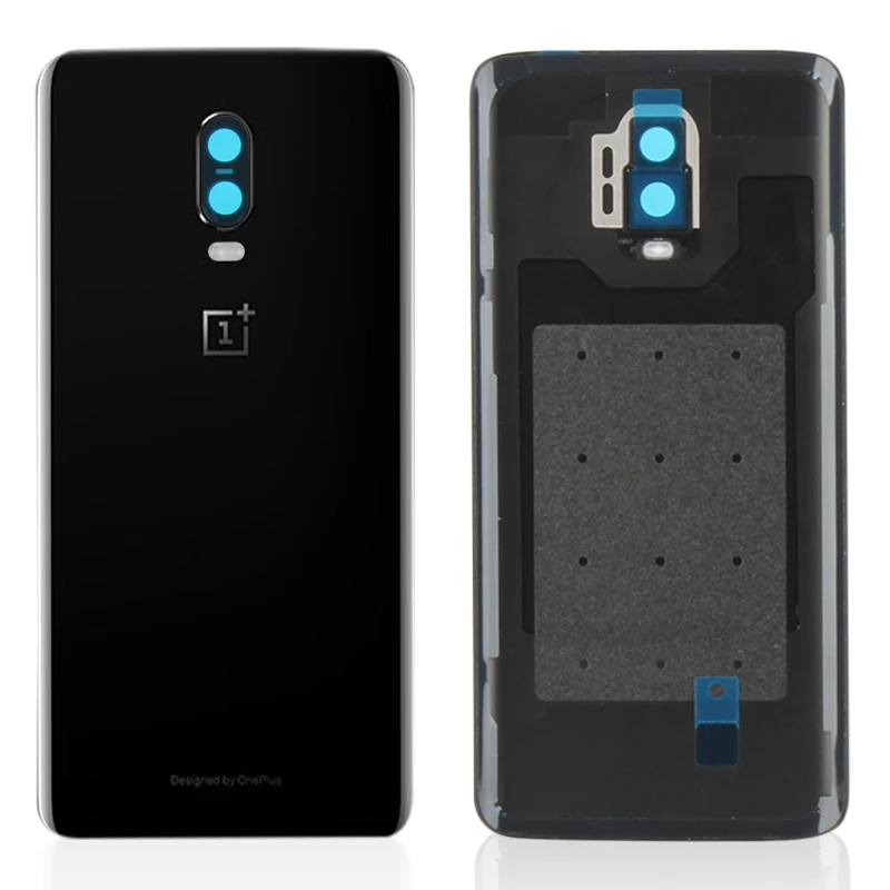 Original OnePlus 6T Back Housing Metal Mirror Black One Plus 6T Rear